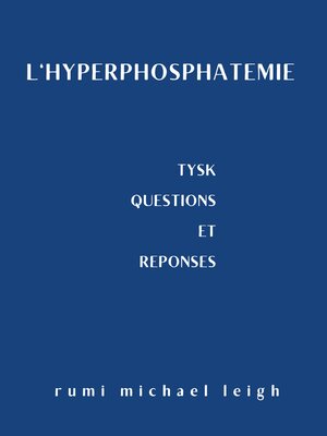 cover image of L'hyperphosphatémie